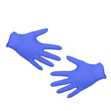 Перчатки нитриловые диагностические неопудренные, нестерильные, 100 шт, фиолетовые, р-р L, KLR-L