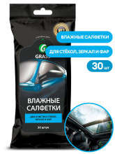 Влажные салфетки Grass для очистки стекол, зеркал и фар 30шт, IT-0313